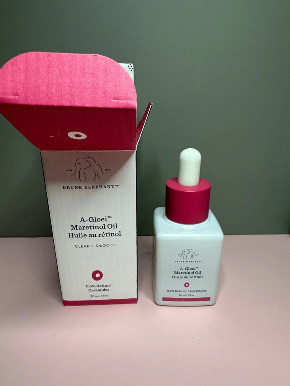 Drunk Elephant A-Gloei Maretinol Oil 1 oz Retinol Ceramides New In Box